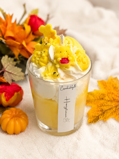 Honigtraum – Honigblüten-Dessertkerze aus Sojawachs | 230 ml