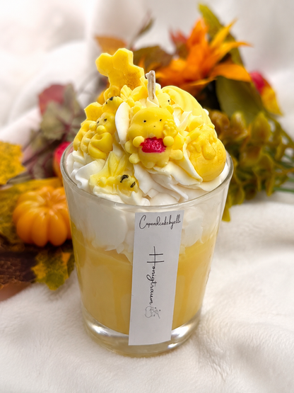 Honigtraum – Honigblüten-Dessertkerze aus Sojawachs | 230 ml