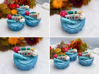 Wunderland-Törtchen – Blaubeer-Muffin-Duftkerze aus Sojawachs