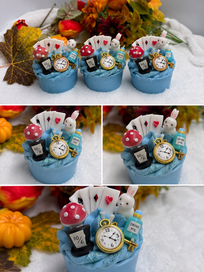 Wunderland-Törtchen – Blaubeer-Muffin-Duftkerze aus Sojawachs