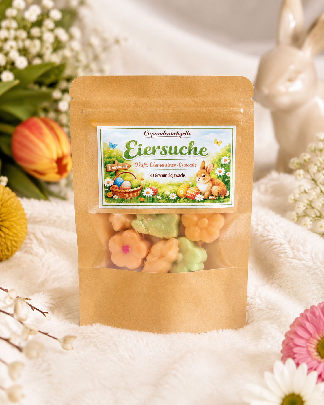 Eiersuche – Clementinen-Cupcake Wax Melts aus Sojawachs | 30 g