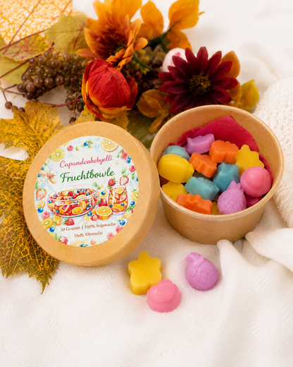 Fruchtbowle Wax Melts – Duft Obstsalat | 30 g Sojawachs