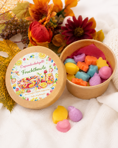 Fruchtbowle Wax Melts – Duft Obstsalat | 30 g Sojawachs