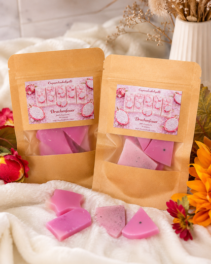 Drachenfeuer – Drachenfrucht-Eistee Wax Melts aus Sojawachs | 30 g