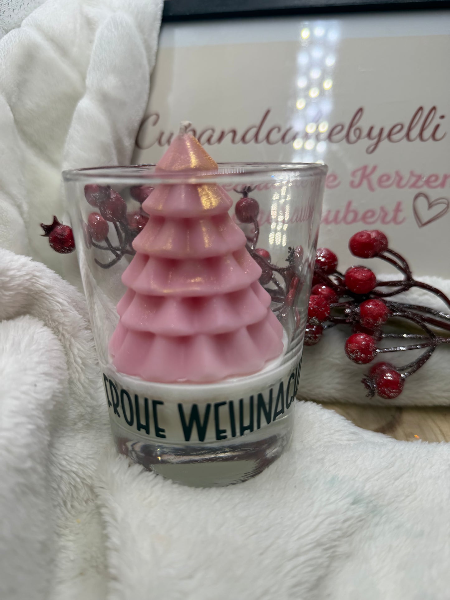 Frohe Weihnachten rosa