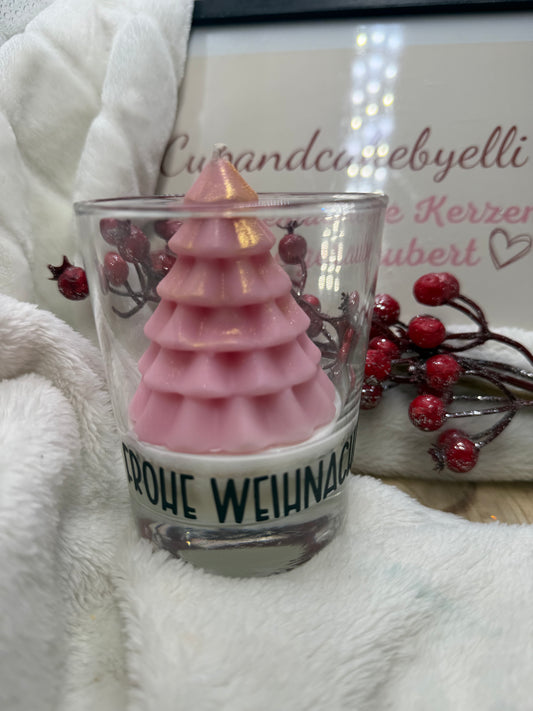 Frohe Weihnachten rosa