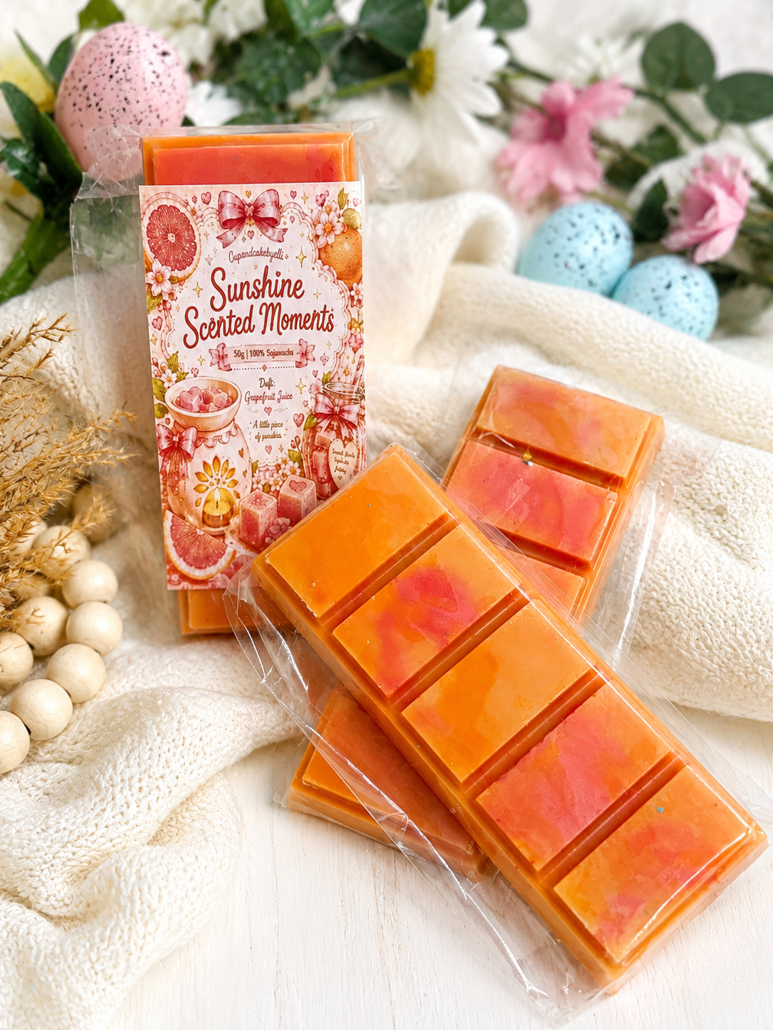 Sunshine Scented Moments – Grapefruit Wax Melt aus Sojawachs