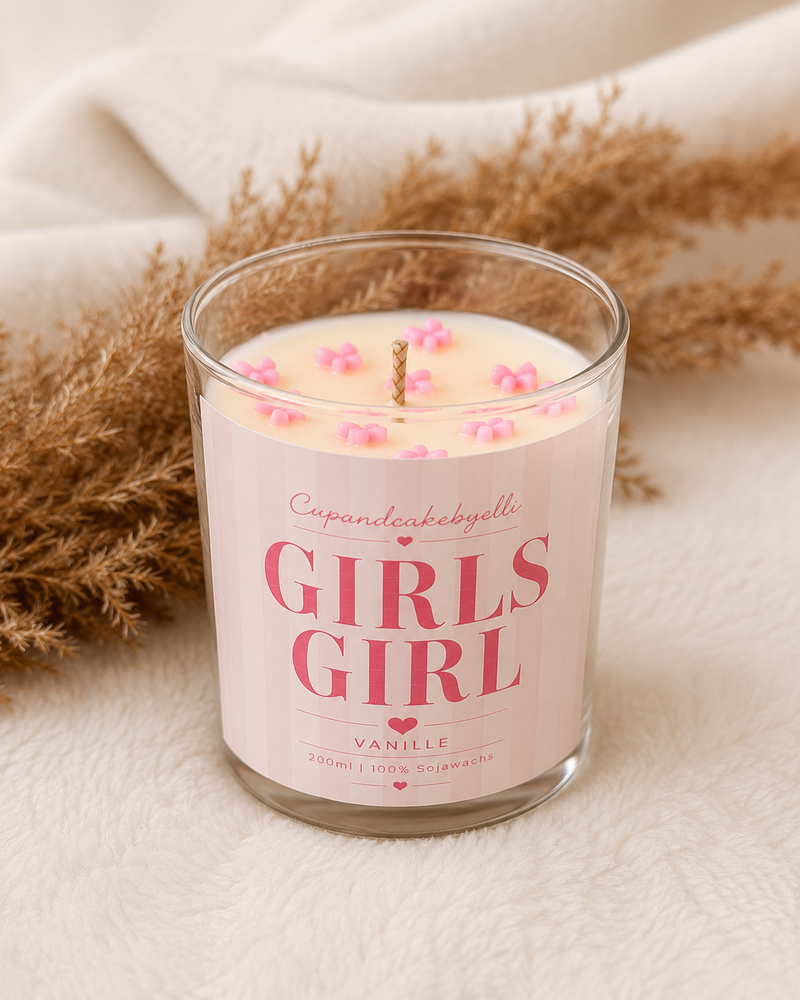 Girls Girl Duftkerze aus Sojawachs mit Vanille Duft 200 ml