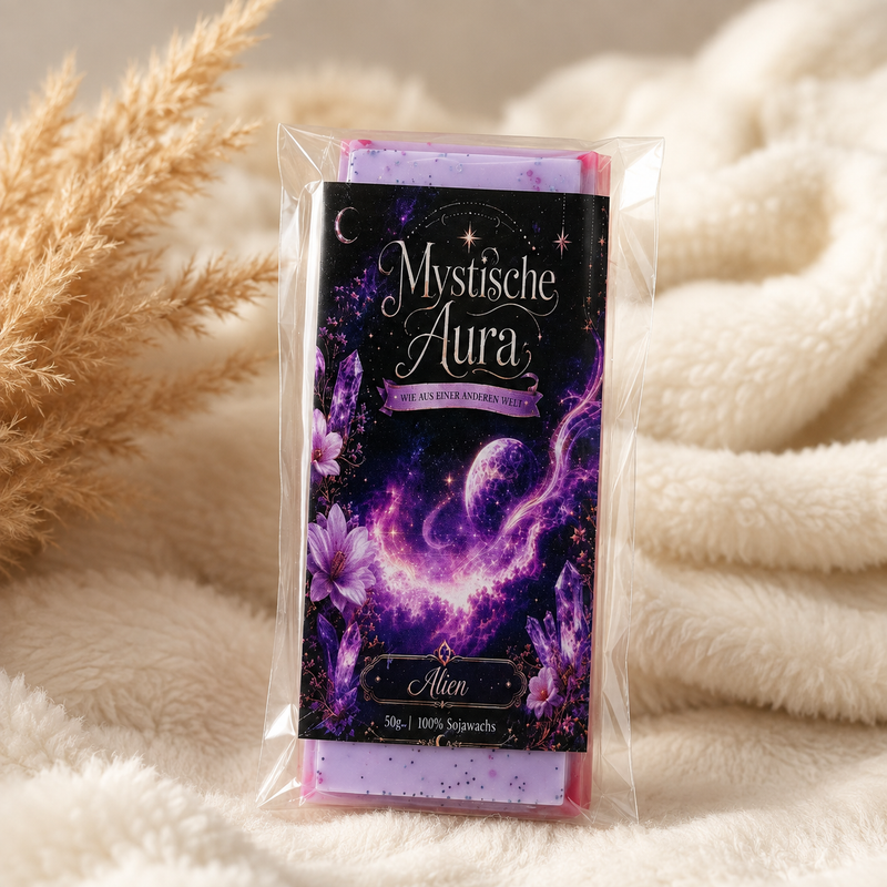 Mystische Aura Wax Melts mit Alien Duft 50 g aus Sojawachs